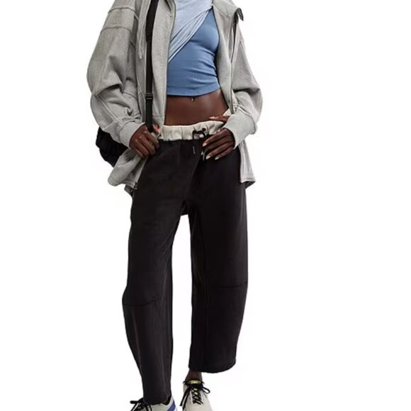 NWT FP Movement You Wish High Rise Barrel Drawstring Waistband Pants - Picture 1 of 11